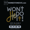 New Won't He Do it Rhinestone Template | Rhinestone SVG