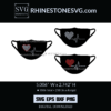 3 in 1 Heart Pulse Free Rhinestone Template Free SVG Files