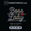 Boss Lady Heart Rhinestone Template | Cricut SVG Design