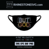 But God Rhinestone Template SVG for Cricut | Face Mask SVG