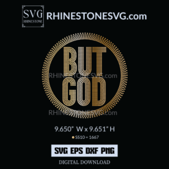 But God Rhinestone Template | Rhinestone SVG