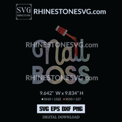 Nail Boss SVG Rhinestone Template | Rhinestone SVG