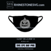 Angry Pumpkin Face SVG Rhinestone Template | Halloween 2021