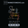She is Strong Rhinestone Design | Cricut SVG