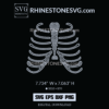 2021 Halloween Skeleton Rhinestone Template | Cricut SVG