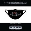 stethoscope heart svg Rhinestone template for Cricut
