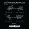 2021 Halloween Spider Webs Bundle Rhinestone Template | Cricut SVG