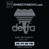 Delta Elephant SVG Rhinestone Template, Delta Sigma Theta SVG File