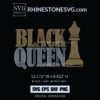 Black King and Queen Shirts Design, SVG Rhinestone Template for Cricut