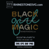 Black Girl Magic Rhinestone template | Afro Woman Silhouette