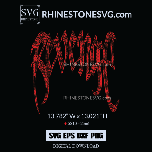 Revenge Rhinestone Hoodie | Bling Shirt transfer design