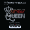 Birthday Queen Crown Rhinestone Birthday Template