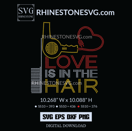 Love In The Air Bling Shirt Design | Makeup Artist SVG File
