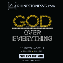 God Over Everything Rhinestone T Shirt Design Ideas | SVG File