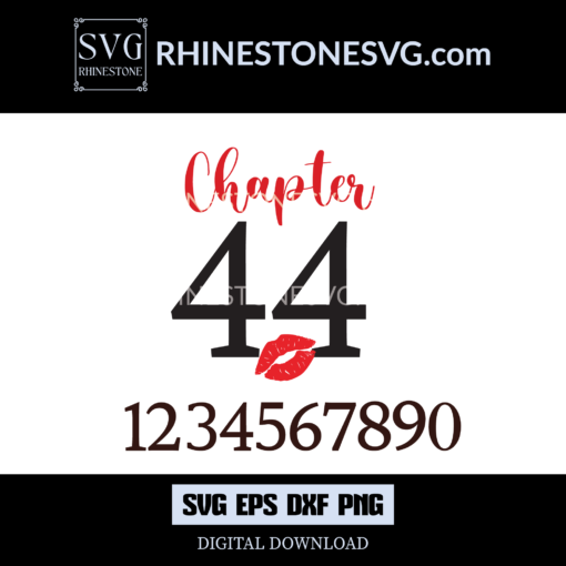 Chapter 44 Birthday Shirt SVG Design, Birthday Gifts for women Chapter T-Shirts
