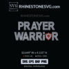 Prayer Warrior SVG Rhinestone Template | Religious Shirt SVG