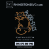 Purrfect cat svg file Rhinestone Template For Cricut, SVG File Download